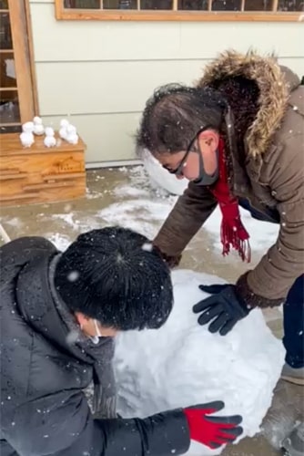 雪だるまづくりのイメージ