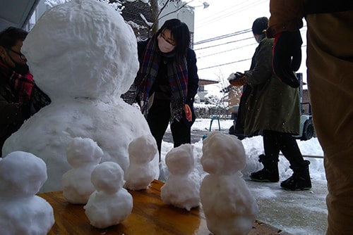 雪だるまづくりのイメージ